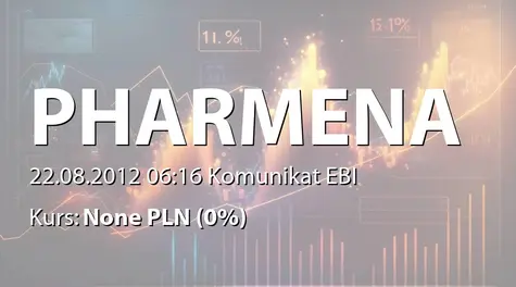 Pharmena S.A.: WZA - podjęte uchwały: uchylenie uchwał nr 16 i 17 z dnia 2012-05-14, emisja akcji serii C (PP 8:1), D ( PP 4:1), zmiany statutu (2012-08-22)