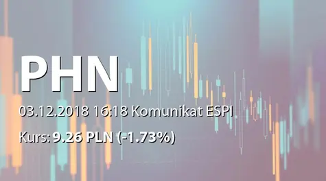 Polski Holding Nieruchomości S.A.: Dopuszczenie do obrotu akcji serii C (2018-12-03)