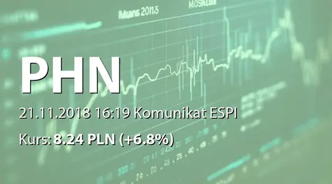 Polski Holding Nieruchomości S.A.: SA-QSr3 2018 (2018-11-21)