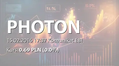 Photon Energy N.V.: Monthly report for January 2016 (2016-02-15)