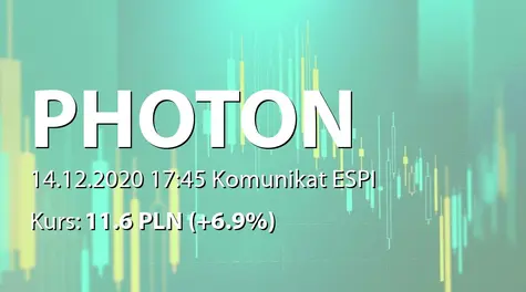 Photon Energy N.V.: Prospectus approval for listing on regulated markets of the Warsaw and Prague Stock Exchanges (2020-12-14)