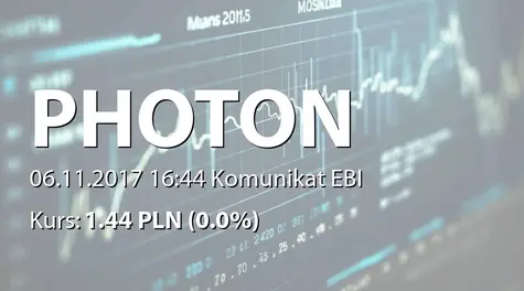 Photon Energy N.V.: SA-QSr3 2017 - wersja angielska (2017-11-06)