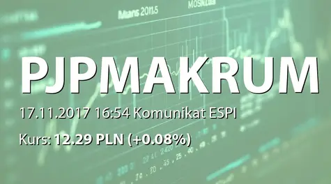 PJP MAKRUM S.A.: SA-Q3 2017 (2017-11-17)