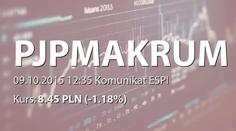 PJP MAKRUM S.A.: Zakup i sprzedaż akcji przez członka Zarządu (2015-10-09)