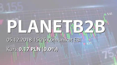 Planet B2B S.A.: Ĺźyciorys Prezesa ZarzÄdu (2018-12-05)