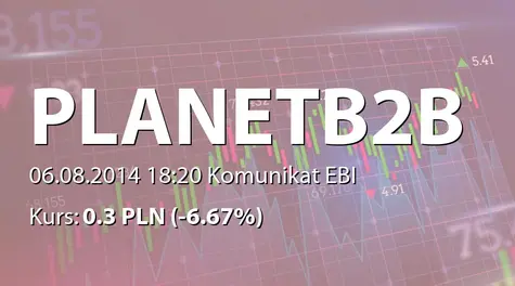 Planet B2B S.A.: SA-Q2 2014 (2014-08-06)