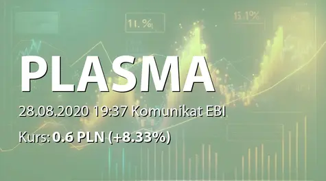 Plasma System S.A.: Rejestracja zmiany Statutu (2020-08-28)