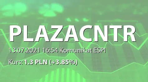 Plaza Centers N.V.: Resumption of trading notice (2021-07-13)