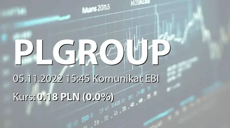 PL Group S.A.: Rozwiązanie umowy z IAudit sp. z o.o. (2022-11-05)