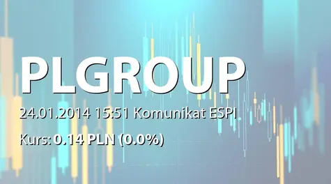 PL Group S.A.: Sprzedaż akcji przez osobę powiązaną (2014-01-24)