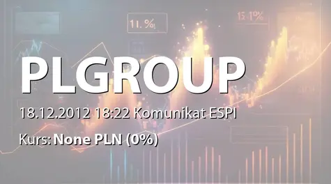 PL Group S.A.: Zakup akcji przez osobę powiązaną (2012-12-18)