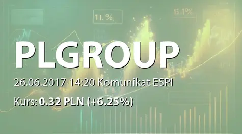PL Group S.A.: Zbycie akcji przez podmiot powiązany (2017-06-26)