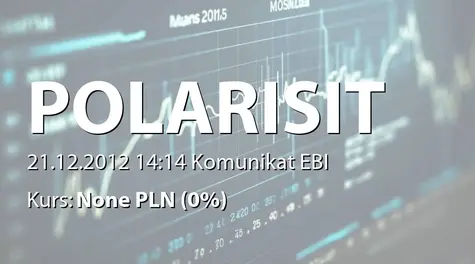 Polaris IT Group S.A.: Informacja dot. emisji akcji serii K - korekta (2012-12-21)