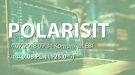 Polaris IT Group S.A.: Raport miesiÄczny za czerwiec 2018 r. (2018-07-14)