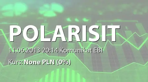 Polaris IT Group S.A.: Uchwała KDPW ws. warunkowego zarejestrowania akcji serii K (2013-06-11)