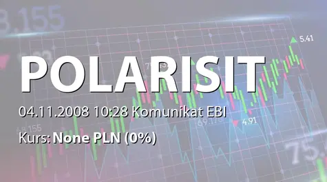 Polaris IT Group S.A.: Wyznaczenie pierwszego dnia notowaĹ akcji serii A, B, C, D, E, F, G oraz H (2008-11-04)