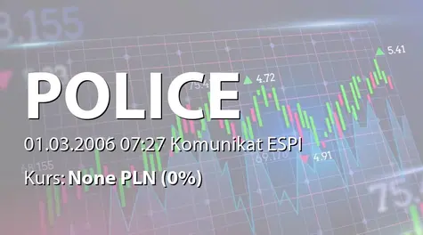 Grupa Azoty Zakłady Chemiczne Police S.A.: Informacje przekazane w 2005 rok (2006-03-01)