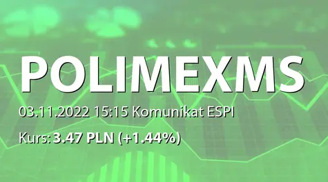 Polimex Mostostal S.A.: Umowa z KT - Kinetics Technology S.p.A. (2022-11-03)