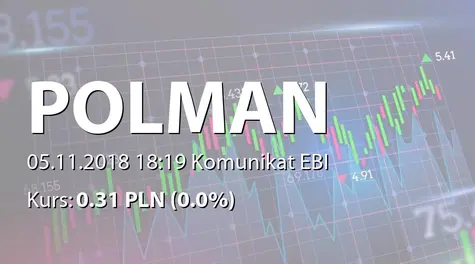 Polman S.A.: SA-Q3 2018 (2018-11-05)