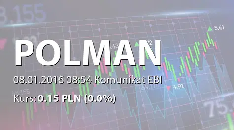 Polman S.A.: Terminy przekazywania raportów w 2016 roku (2016-01-08)