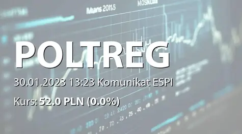 PolTREG S.A.: Terminy przekazywania raportów okresowych w 2023 roku (2023-01-30)