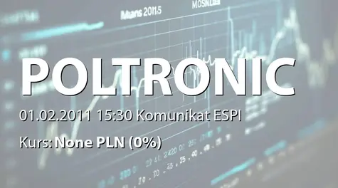 Poltronic S.A.: Zakup akcji przez osobę powiązaną (2011-02-01)