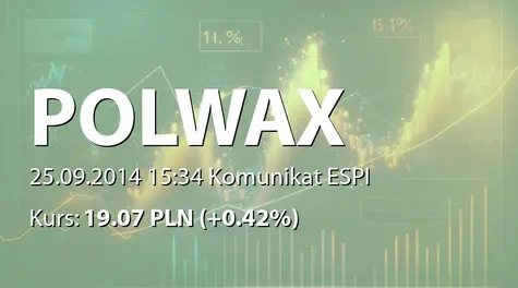 Polwax S.A.: Zmiana stanu posiadania akcji przez Krokus Chem (2014-09-25)