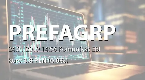 Prefa Group S.A.: Rejestracja zmian statutu w KRS (2019-01-24)