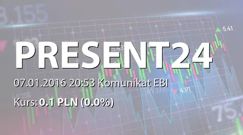 Present24 S.A.: Terminy przekazywania raportów w 2016 roku (2016-01-07)