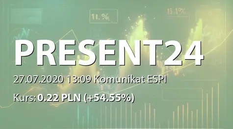 Present24 S.A.: ZWZ - akcjonariusze powyżej 5% (2020-07-27)