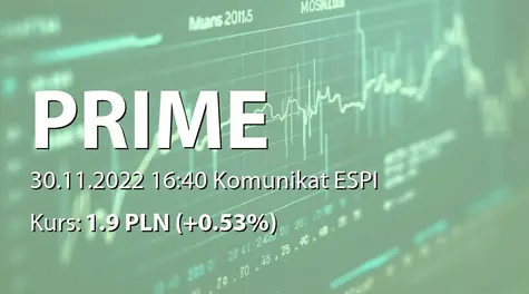 Prime Alternatywna Spółka Inwestycyjna S.A.: List intencyjny z VRFabric SA (2022-11-30)