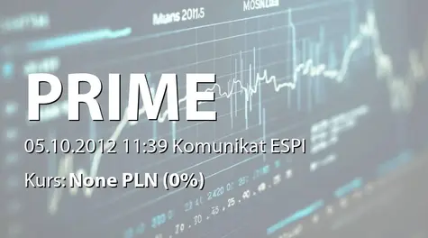 Prime Alternatywna Spółka Inwestycyjna S.A.: Zakup akcji przez osobę powiązaną (2012-10-05)