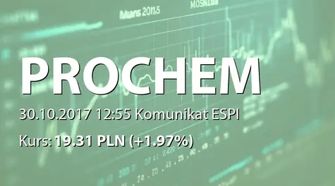 Prochem S.A.: Nabycie akcji przez członka RN (2017-10-30)