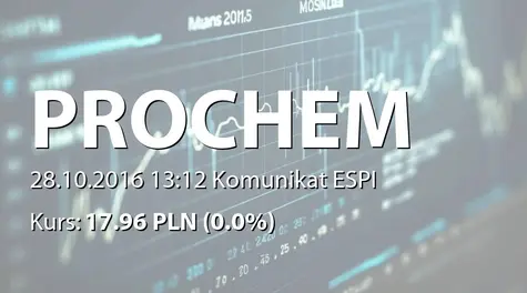 Prochem S.A.: NWZ - podjęte uchwały: zmiany w RN (2016-10-28)