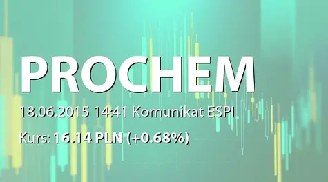 Prochem S.A.: Wypłata dywidendy - 0,35 PLN (2015-06-18)