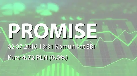A.P.N. Promise S.A.: Korekta RB ESPI 28/2016 (2016-07-02)