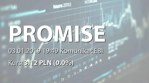 A.P.N. Promise S.A.: Terminy przekazywania raportĂłw w 2019 roku (2019-01-03)