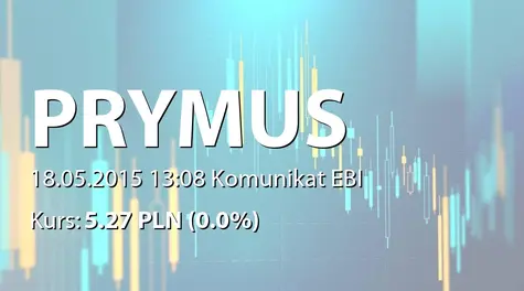 Prymus S.A.: Umowa z PlusMinus waste s.r.o. (2015-05-18)