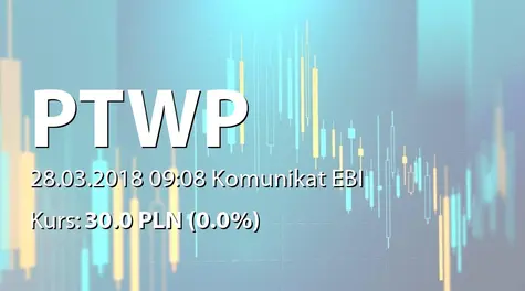 Polskie Towarzystwo Wspierania Przedsiębiorczości S.A.: NWZ - podjÄte uchwały: obniĹźenie kapitału, zmiany w RN (2018-03-28)