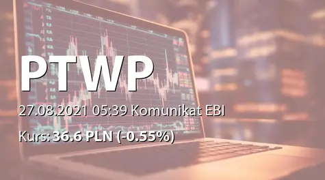 Polskie Towarzystwo Wspierania Przedsiębiorczości S.A.: NWZ - podjęte uchwały: utworzenie Programu Motywacyjnego (2021-08-27)