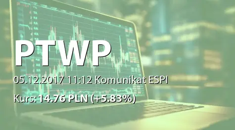 Polskie Towarzystwo Wspierania Przedsiębiorczości S.A.: NWZ - projekty uchwał: nabywanie akcji własnych (2017-12-05)