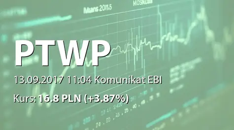 Polskie Towarzystwo Wspierania Przedsiębiorczości S.A.: Rejestracja obniĹźenia kapitału w KRS (2017-09-13)