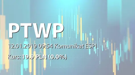 Polskie Towarzystwo Wspierania Przedsiębiorczości S.A.: Umowa podnajmu budynku restauracji (2019-01-12)