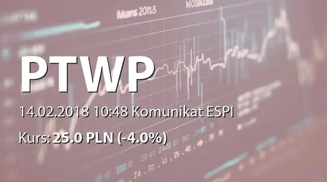 Polskie Towarzystwo Wspierania Przedsiębiorczości S.A.: Zbycie akcji przez fundusz zarządzany przez Saturn TFI SA (2018-02-14)