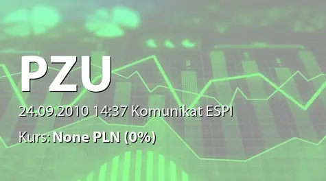 Powszechny Zakład Ubezpieczeń S.A.: Rejestracja zmiany statutu w KRS (2010-09-24)