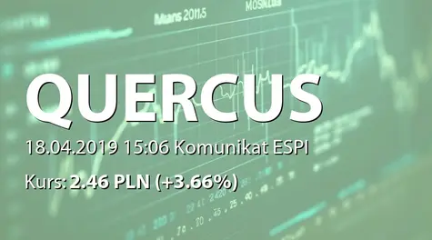 Quercus Towarzystwo Funduszy Inwestycyjnych S.A.: SA-Q1 2019 (2019-04-18)