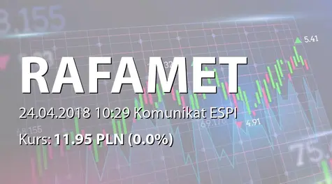Fabryka Obrabiarek Rafamet S.A.: Umowa z Tata Ltd. (2018-04-24)