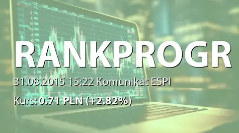 Rank Progress S.A.: SA-PSr 2015 (2015-08-31)