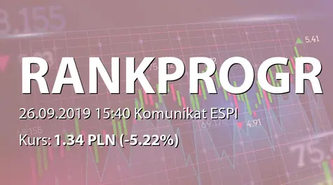 Rank Progress S.A.: SA-PSr 2019 (2019-09-26)