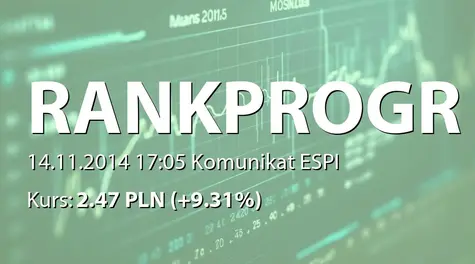 Rank Progress S.A.: SA-QSr3 2014 (2014-11-14)